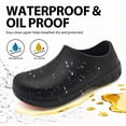 thumbnail image 2 of Professional Non-Slip Work Shoes for Men Women - Waterproof & Oil-Resistant Chef Clogs with Massage Insole, Slip-On Nursing Kitchen Footwear for Hospital, Restaurant & Garden, 2 of 6