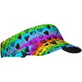 thumbnail image 2 of Funny LGBT Gay Pride Sports Sun Visor Hats Women Men Wide Brim Hat Summer Adjustable Beach Sun Hat Outdoor Cap, 2 of 8