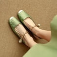thumbnail image 3 of longantii Womens Mary Jane Shoes Slip on Dressy Ballet Shoes for Women New Comfy Non-Slip Flats for Office Casual Work Green, 3 of 7