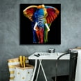 thumbnail image 5 of Epic Graffiti ' Great Elephant' by Incado, Canvas Wall Art, 26"x26", 5 of 8