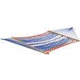 thumbnail image 1 of Bliss Hammocks Weekender 2-Person Polyester Rope Hammock w/Spreader Bar, 80x55, Multicolor, 1 of 11