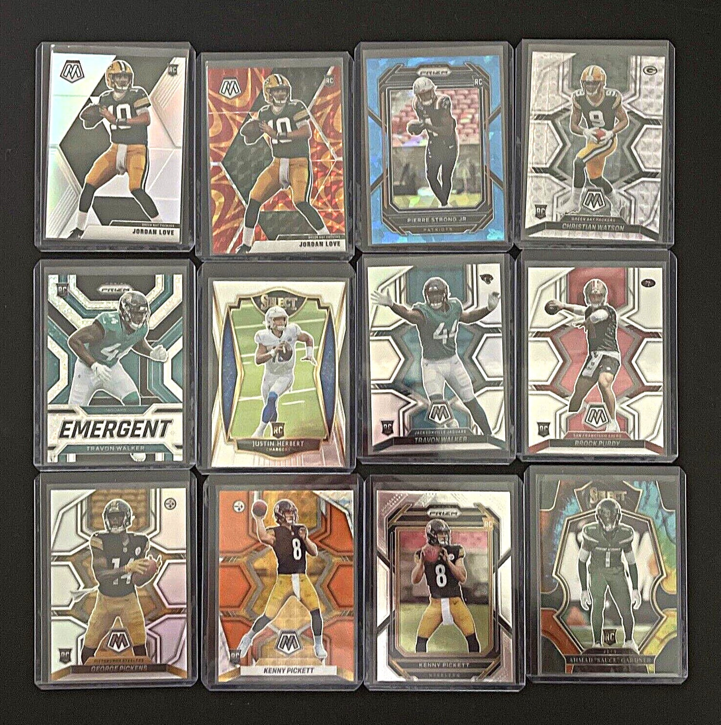 GRADED CARD Guaranteed - NFL Football Hot Pack - 10 Cards - 5 Rookies - 1 Graded Card