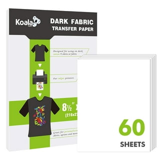 Pen + Gear White & Dark Fabric Transfer Paper, Inkjet Printable, 8.5 x 11,  15 Sheets 