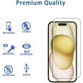 thumbnail image 3 of SHIQI-Tempered Glass Screen Protector for iPhone 15-6.1 Inch, Anti Scratch, 9H Hardness Bubble Free Ultra Clear, HD Screen Protective Film (Pack of 3), 3 of 4