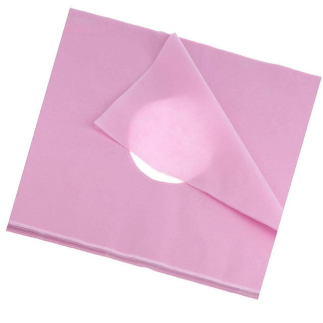 serony Disposable Non-woven Cloth Face Hole Table Cover Headrest Beauty Salon Accs Pink C