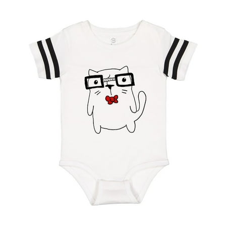 

Inktastic Nerd Cat Gift Baby Boy or Baby Girl Bodysuit