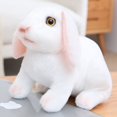 thumbnail image 3 of Conejo de peluche de orejas largas, juguete realista de conejo de Pascua, regalo para decoración del hogar, regalo para niñas y niños., 3 of 6