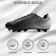 thumbnail image 2 of Botines de fútbol Vizari Stealth Firm Ground para hombre, color blanco y negro, 2 of 6