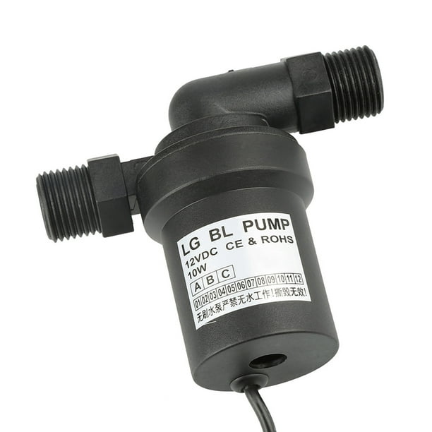 Decdeal Mini pompe à eau sans brosse Ultra-silencieuse DC12V 10W avec  5.5*2.1mm femelle étanche submersible fontaine aquarium circulant 400L/H  ascenseur 400cm 