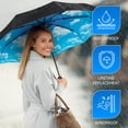 thumbnail image 3 of Rain-Mate Compact Travel Umbrella – Windproof Folding Umbrella, Auto Open & Close, 8-Rib Frame, 3 of 9