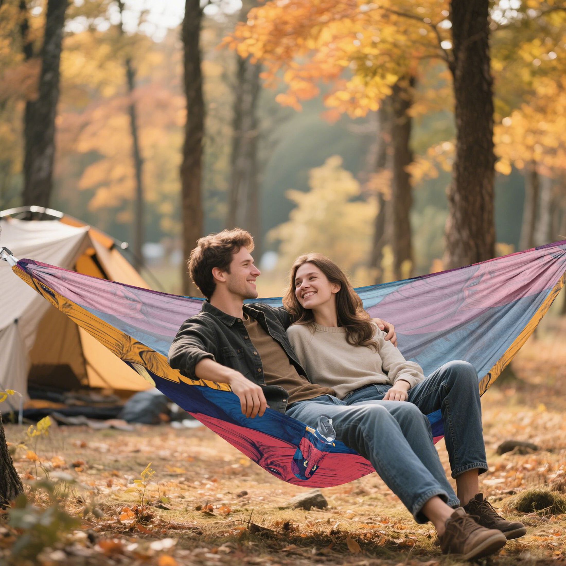 Hammock Camping Hammock Nylon Portable Hammock Travel Camping Hammock Colorful Beautiful Elephant