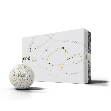 Vice Golf Pro Drip Yellow and Green Golf Balls, 1 Dozen