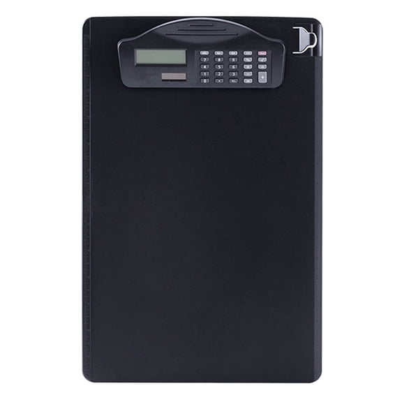 TOP! Multifunctional Clipboard with Binder Calculator Writing Pad Pen Slot & Scale for A4 Paper File Suitable