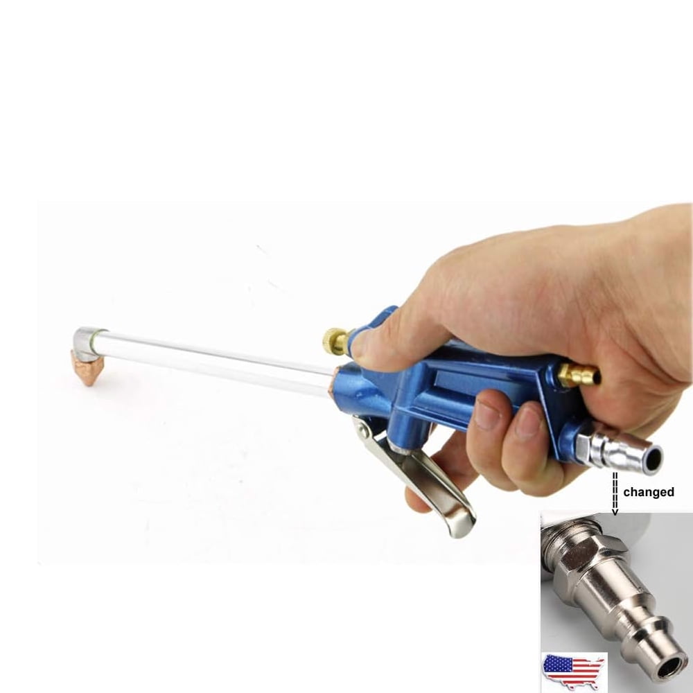 Dual Usage Car Engine Cleaner Air Compressor Duster Blower Water Spray Gun Elbow Nozzle