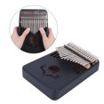 thumbnail image 4 of Piano de Pulgar Bling Bling Kalimba 17 Teclas Caoba Sólida Negro, 4 of 12