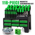 thumbnail image 1 of Juego de 118 Piezas de Destornilladores Magnéticos con Estuche de Plástico, Destornilladores de Precisión, Magnetizador, Juego de Llaves, Llave de Tuercas y Juego de Puntas, 1 of 12