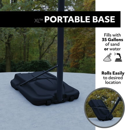 Lifetime 52 In. Shatterproof Portable Infinite Adjustable Basketball System, 71286