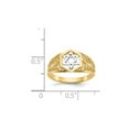 thumbnail image 3 of 14K Yellow Gold Star of David Ring, 3 of 5