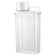 thumbnail image 1 of ABS Boîte de Rangement de Poudre de Lavage Remplacement Durable Transparent Étanche à l'Humidité Rechargeable Large Bouche Poignée de Levage Conteneur 2300ml, 1 of 9