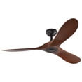 thumbnail image 2 of Bright Corners 52 inch Downrod 3 Blades Ceiling Fans with Remote Control for Bedroom, Living Room, 2 of 8
