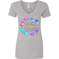 thumbnail image 3 of Inktastic Flip Flop Season Women's V-Neck T-Shirt, 3 of 5