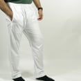 thumbnail image 3 of Men's Plain White Pure Cotton Thobe Kurta Pant Serwal Elastic Waist 42 and Length 27 Slim Fit, 3 of 3