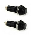thumbnail image 2 of 5x Black Push Button ON/OFF Bolt-On Switch Latching Round Circle Car DC 5A 12V, 2 of 8