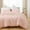 Blush, variant on Pink Comforter King Size 3Pcs, Boho Vertical Tufted Comforter Set King Pink Farmhouse Bedding Sets King, Lightweight Neutral Blush Boho Bed Set (1 Comforter, 2 Pillowcases)