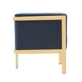 thumbnail image 3 of Manhattan Comfort Paramount Velvet Accent Armchair in Blue (Set of 2), 3 of 5