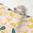 thumbnail image 2 of Yiaed Banana With Leaves Print Dog Blankets-Cat Blanket Washable for Couch Protection,Puppy Blanket, Soft Plush Reversible Throw Furniture Protector-Medium, 2 of 8