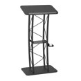 thumbnail image 3 of FixtureDisplays® Curved Podium, Truss Metal/ Wood Pulpit Lectern With A Saucer 11568, 3 of 7