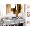 thumbnail image 5 of Simple Houseware - Juego de 4 divisores para cajones, organizador de ropa interior, color gris, 5 of 5