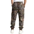 thumbnail image 4 of Havenx Camo Cargo Pants for Men Maple Leaf Print Elastic Waist Tapered Cargo Pants with Pockets Straight Wide Leg Trousers Loose Fit Y2k Workout Athletic Soft Clothing,Mint Green 2XL, 4 of 5