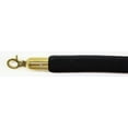 thumbnail image 1 of 72 in. Velour Rope with Gold Closable Hook - Black, 1 of 1