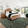 thumbnail image 6 of SORONO KATE 9'x12' Floral Area Rugs for Living Room, Machine Washable Oriental Vintage Distressed Non Slip Soft Indoor Area Carpet, Green, 6 of 7
