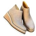 thumbnail image 1 of Bottines pour Femmes Couleur Unie Bout Rond Chaussures Compensées Chaussures Décontractées à la Mode, 1 of 6