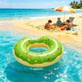 thumbnail image 5 of WWC Donut Pool Float, 29 inch Inflatable Swimming Ring, Thick PVC Water Swim Tube for Adults and Kids, Summer Beach Party Decor, 5 of 6