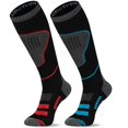 thumbnail image 1 of Calcetines de esquí Unenow de lana merino térmicos hasta la rodilla, 2 pares, 1 of 6