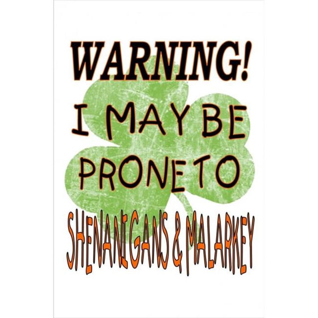 212 Main LPO2635 8 x 11 in. Warning Shenanigans & Malarkey Photo Parking Sign