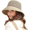 thumbnail image 2 of Yjmei Sombrero de paja para mujer, gorro de playa antirrayos UV de verano, gorro plegable para viajes, pesca y senderismo, 2 of 4