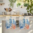 thumbnail image 4 of Blue Red Seahorse Coastal Kitchen Towels Set of 1, Summer Beach Coral Nautical Vintage Absorbent Dish Towels for Kitchen, Microfiber Hand Towel, Quick Drying Tea Towel for Cleaning Dishcloths, 4 of 7