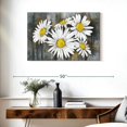 thumbnail image 3 of Elephant Stock Daisy Bunch Wall Art - Horizontal Canvas Wall Art - Living Room Wall Decor - Floral And Botanical Canvas - Gray And Yellow Decor - 36" x 24", 3 of 8