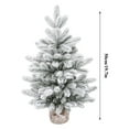 thumbnail image 3 of Artificial Christmas Tree with Realistic Branches Flocked Pine Christmas Decorations for Holiday Home Office Indoor Use A, 3 of 6