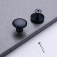 thumbnail image 2 of Dianli Gifts Modern Mushroom Cabinet Knob, Stainless Steel Drawer Pull Handle, Mini Round Hardware for Kitchen, Closet, or Bathroom, Includes Mounting Screw Trending Picks Under Budget, 2 of 7