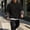 Black, variant on LYSMORA Men's Fake Two Piece Pullover Hoodie, Contrast Long Sleeve Layered Look Loose Casual Street Sweatshirt With Kangaroo Pocket
