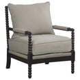thumbnail image 2 of Home Square 2 Piece Solid Wood Living Room Accent Chair Set in Beige/Espresso, 2 of 2
