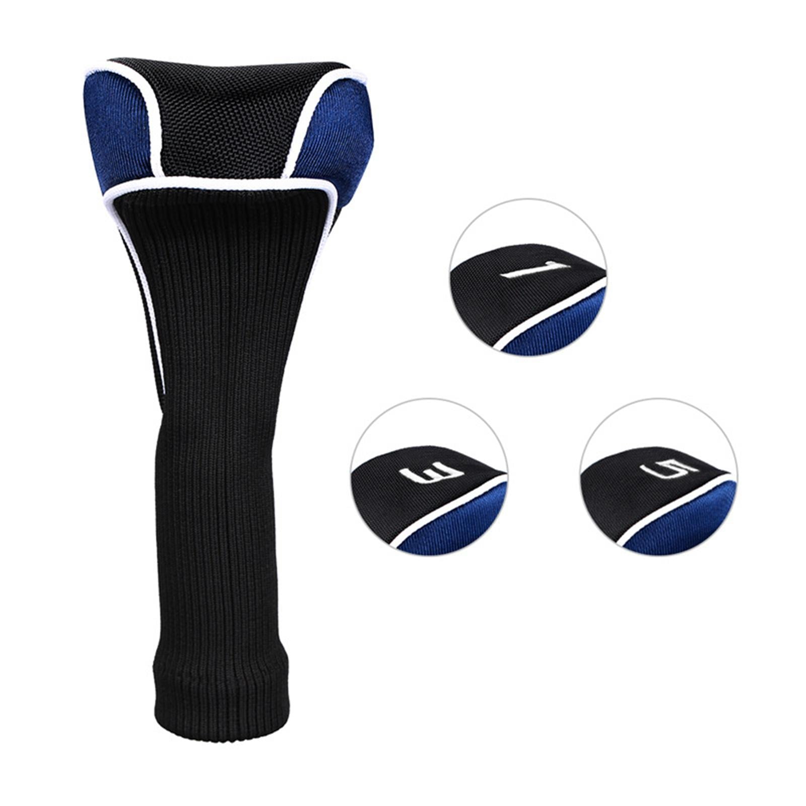Axioma 3Pcs/Set Golf Club Head Covers Driver 1 3 5 Fairway Woods Headcover High Quality Blue