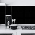 thumbnail image 3 of HAHDAXIA Self Adhesive Tile Stickers, Bathroom Kitchen Square Peel and Stick Wall Tile Back-Splash Sticker with Hand Tool, Pack of 50 Easy to Apply, 6" X 6", Black, 3 of 7