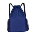 thumbnail image 3 of Mochila con cordón para niños y adultos, bolsa con cordón para nadar, bailar al aire libre Azul, 3 of 8