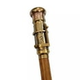 thumbnail image 3 of Vintage Telescope and Compass Wooden Walking Cane, 3 of 10